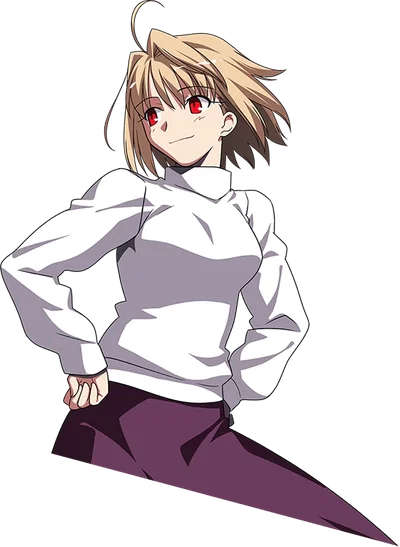 "Arcueid Brunestud: witnessing something You weren't supposed to see." 