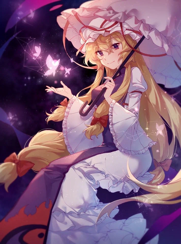 Serving as a manicure and pedicure service for Yukari Yakumo