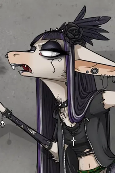 Vizlet the goth