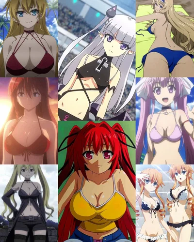 Waifu harem from Hundred, Infinite Stratos, Trinity Seven, Shinmai Maou and Date a Live
