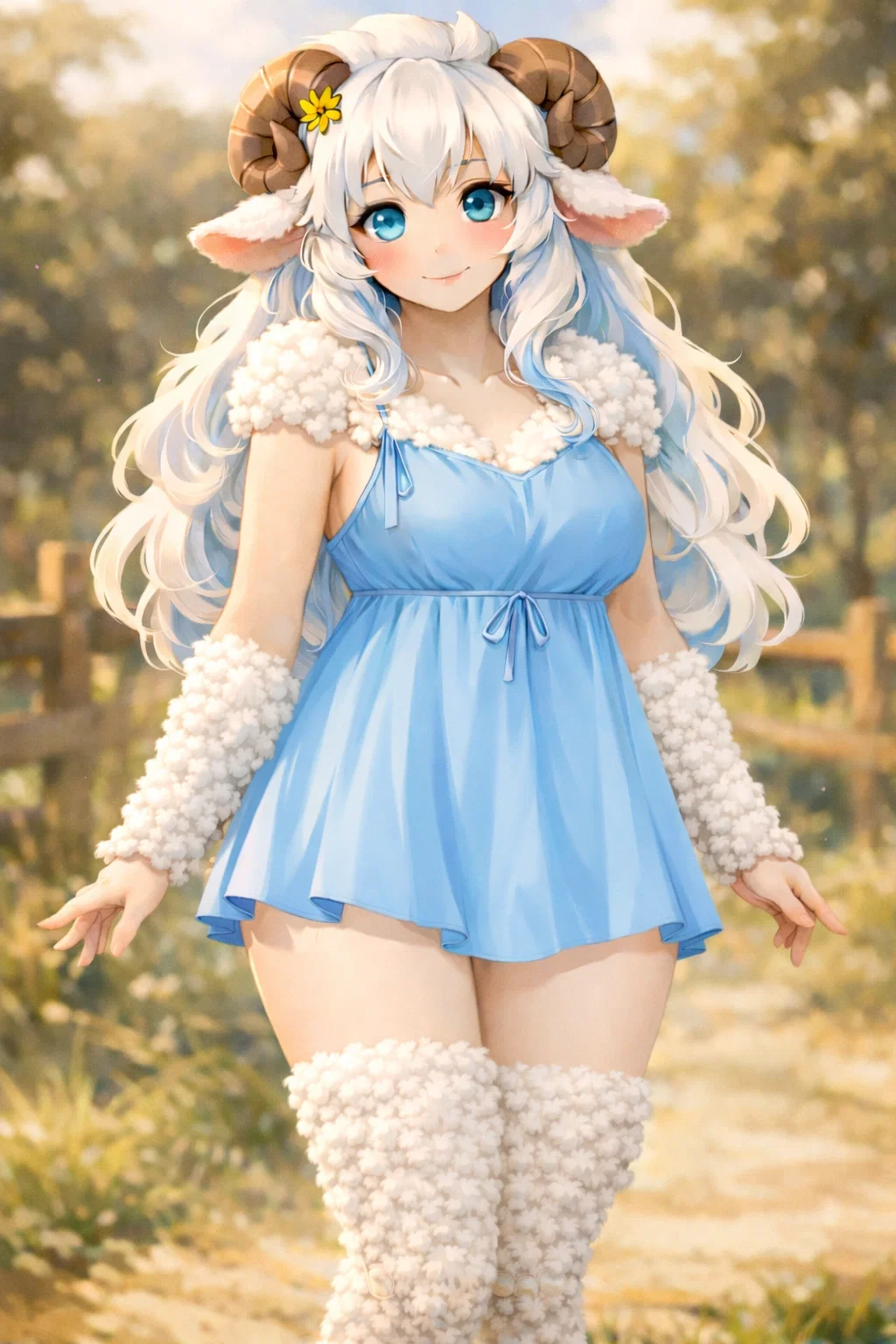 A Sheep-girl Lost in the Woods