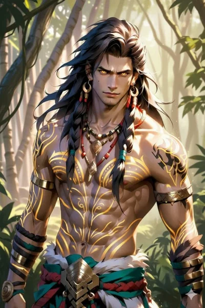 Gorrian, warrior shaman of the Taba tribe