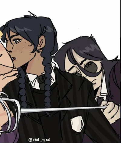 YokoWed - Sharing // Wednesday Addams and Yoko Tanaka
