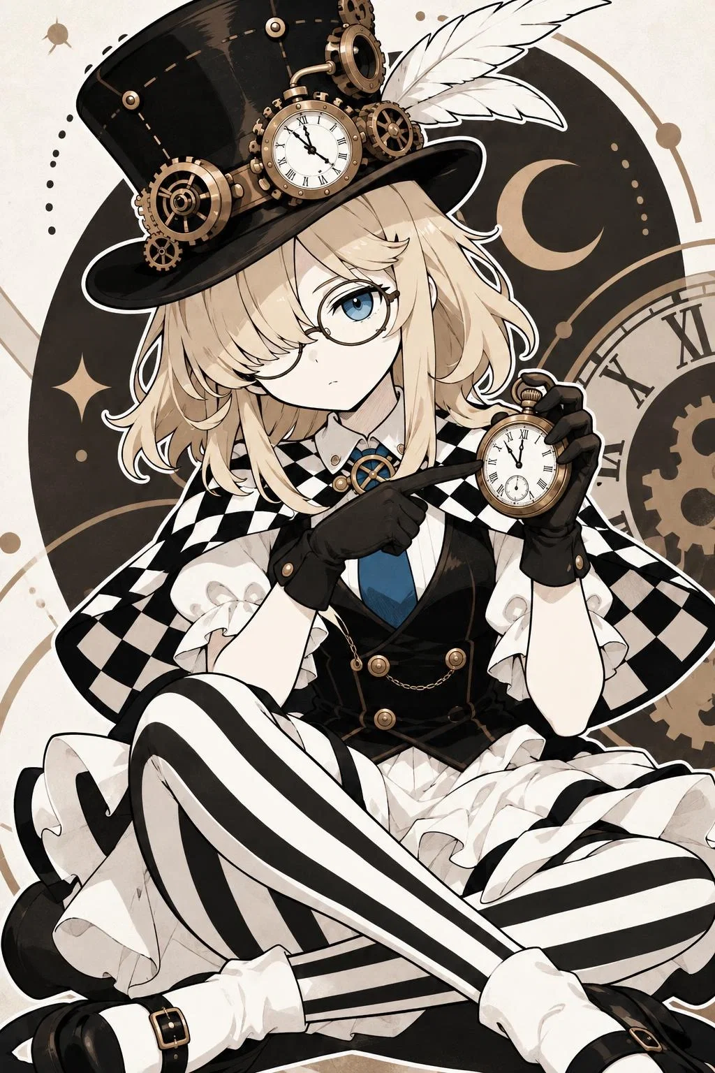 Yvette Winthrop - A disgraced Victorian magician keeping books in a clock shop by day, and quietly, illegally, visiting your century whenever she pleases.