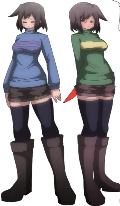 Bottomless Frisk and Chara