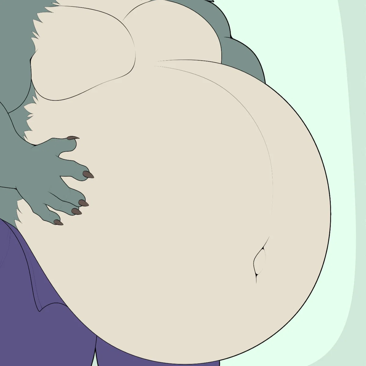 Random fat wolf