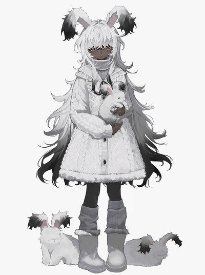 Your bunny pet🤍❄️🐰