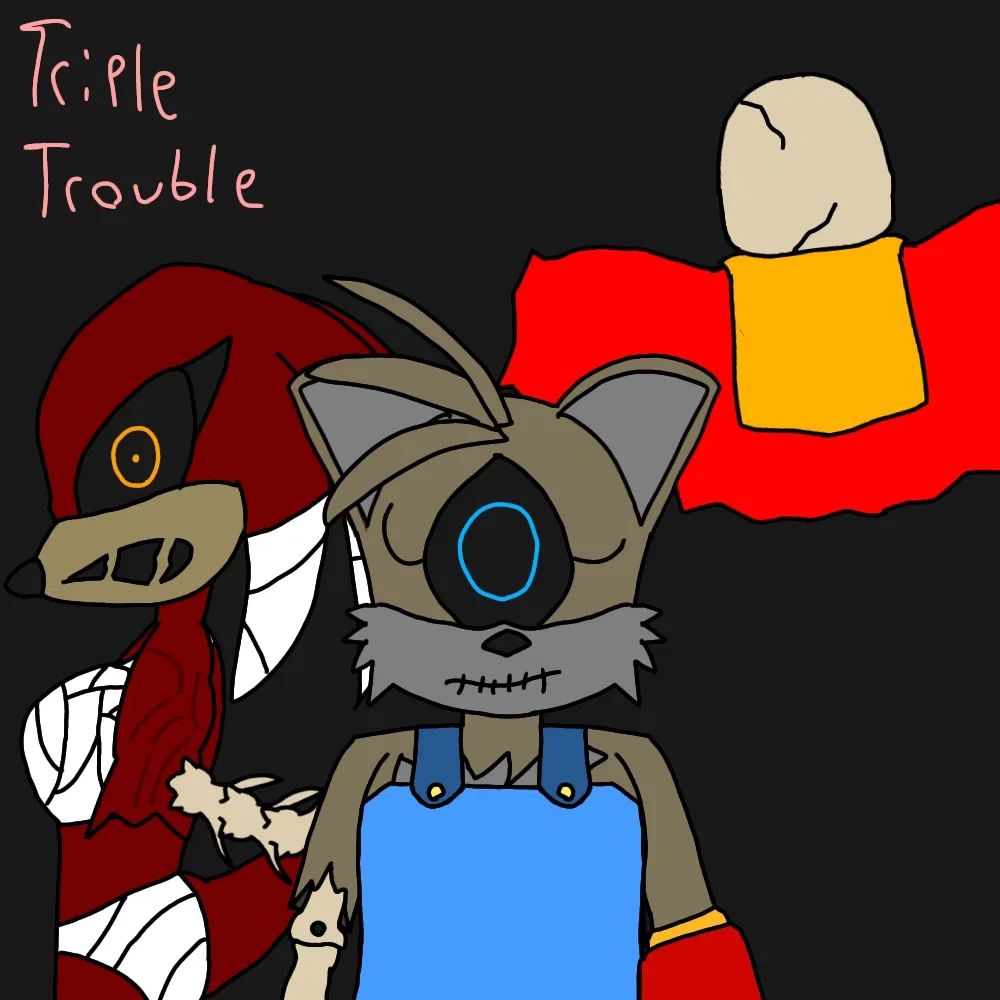 Tails, Knuxie, and Dr. Iva Robotnik - Triple Trouble 