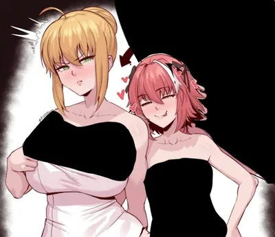 Artoria Pendragon & Astolfo — Hot Spring Singularity