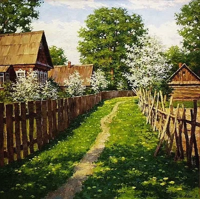 Provincial Russian Village
