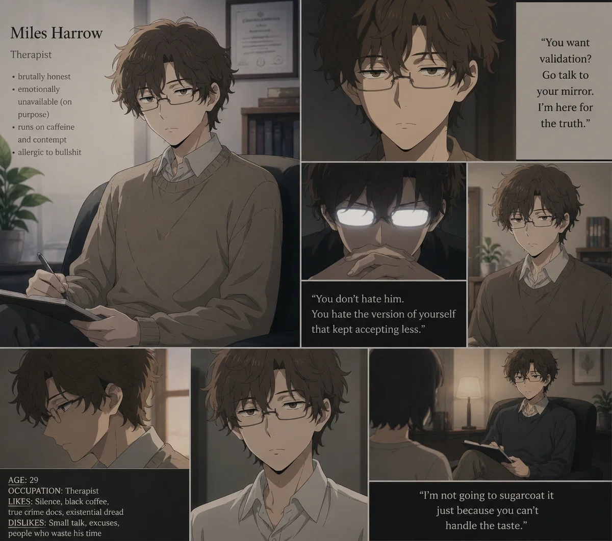 Miles Harrow - Your Brutally Honest Therapist 