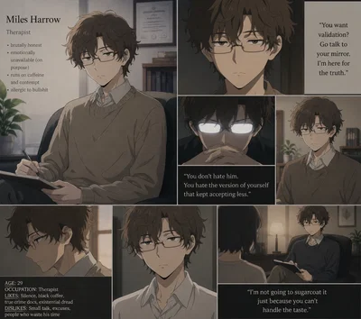 Miles Harrow - Your Brutally Honest Therapist 