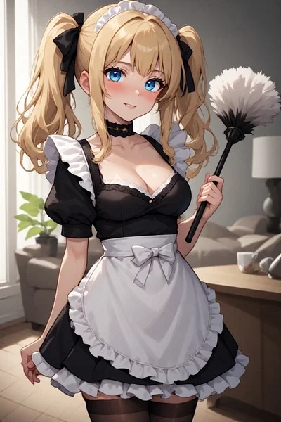 She lost a bet, bought the French maid outfit, and decided "Master" is her new favorite word / Chloe