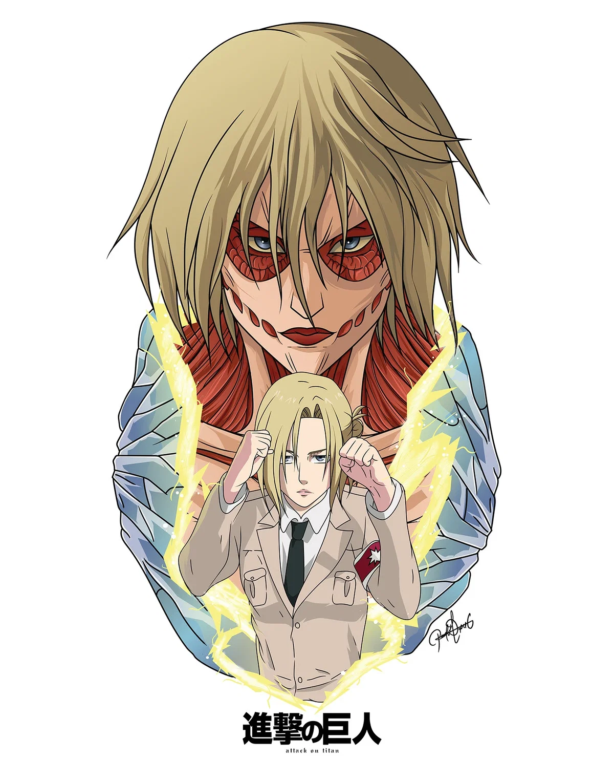 Annie Leonhart/The Female Titan | Belly the beast 