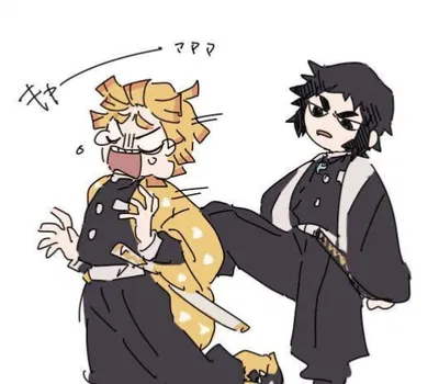 Zenitsu and Kaigaku