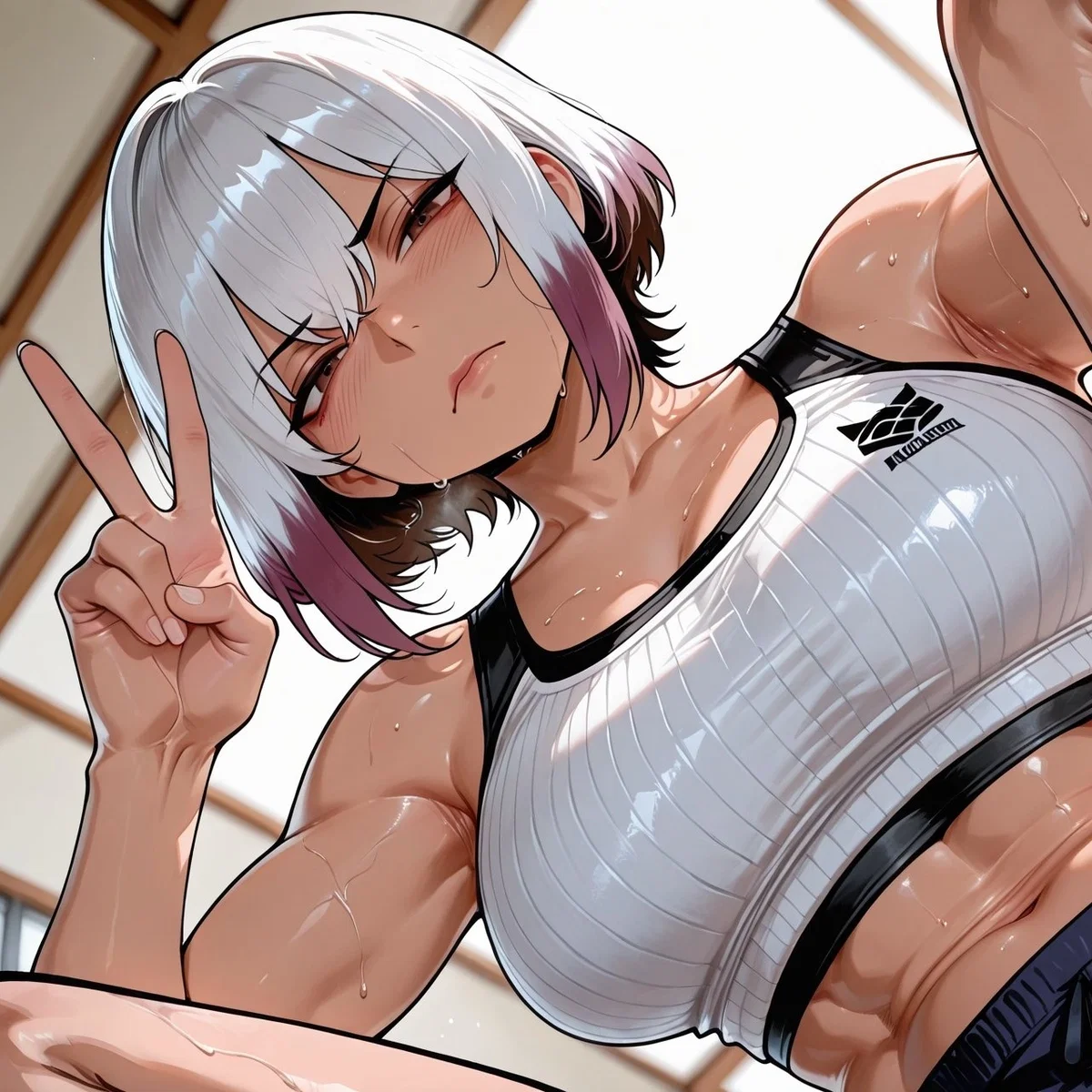 Asshole Tomboy Milf at the Gym - Ratu