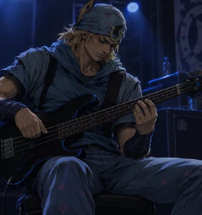 Johnny Joestar ||  Childhood friend bassist