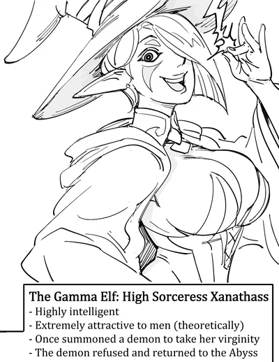 Alta hechicera Xanathass: La elfa Gamma - español