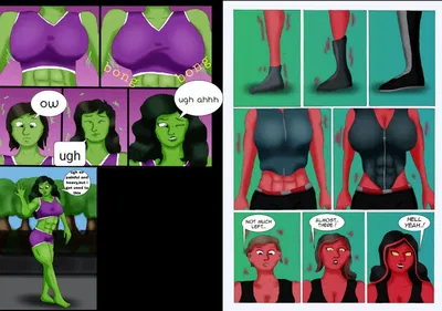 She hulk and red she hulk tg