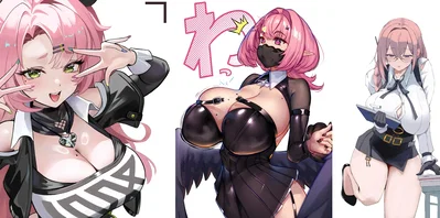 "One Pink Haired, Two Pink Haired, Three Pink Haired" - Ramiel/Remielle, Nicole Demara, & Yanagi