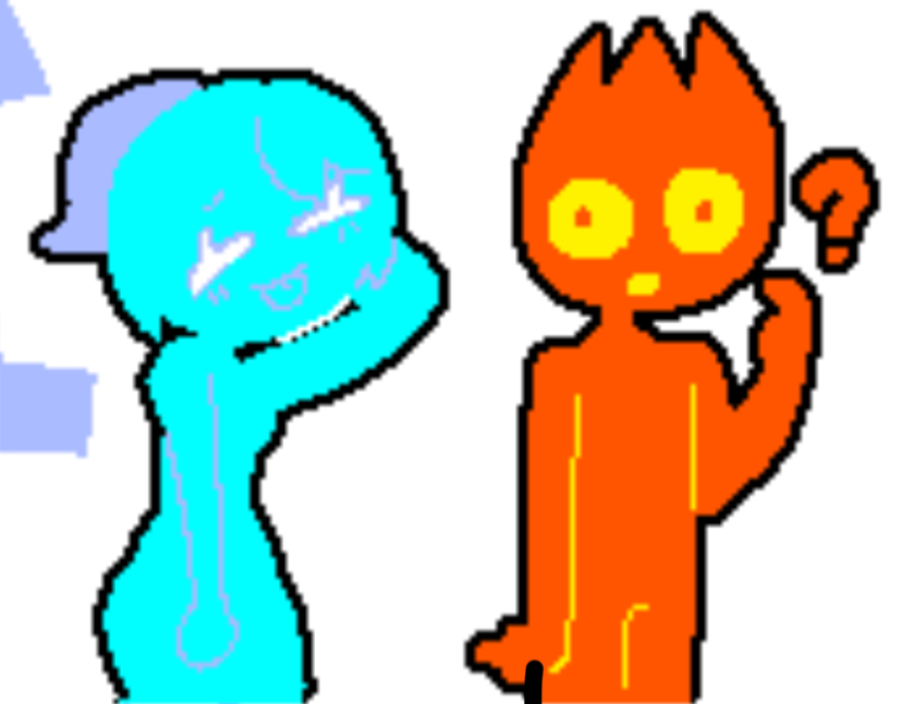 Firefemboy and Watercock (Fireboy & Watergirl)