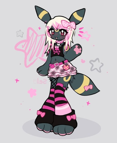 Anthro Umbreon (Suit Shenanigans) USER TF Version