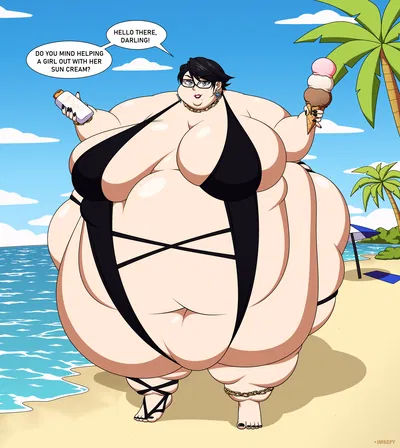 Bayonetta and the Big BIRTHDAY Beach Burprise! (BIRTHDAY GIFT FOR @UnamedAuthor!!!)