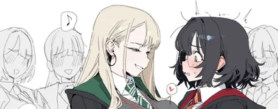 You are the chosen one, the sorting hat got you two sluts