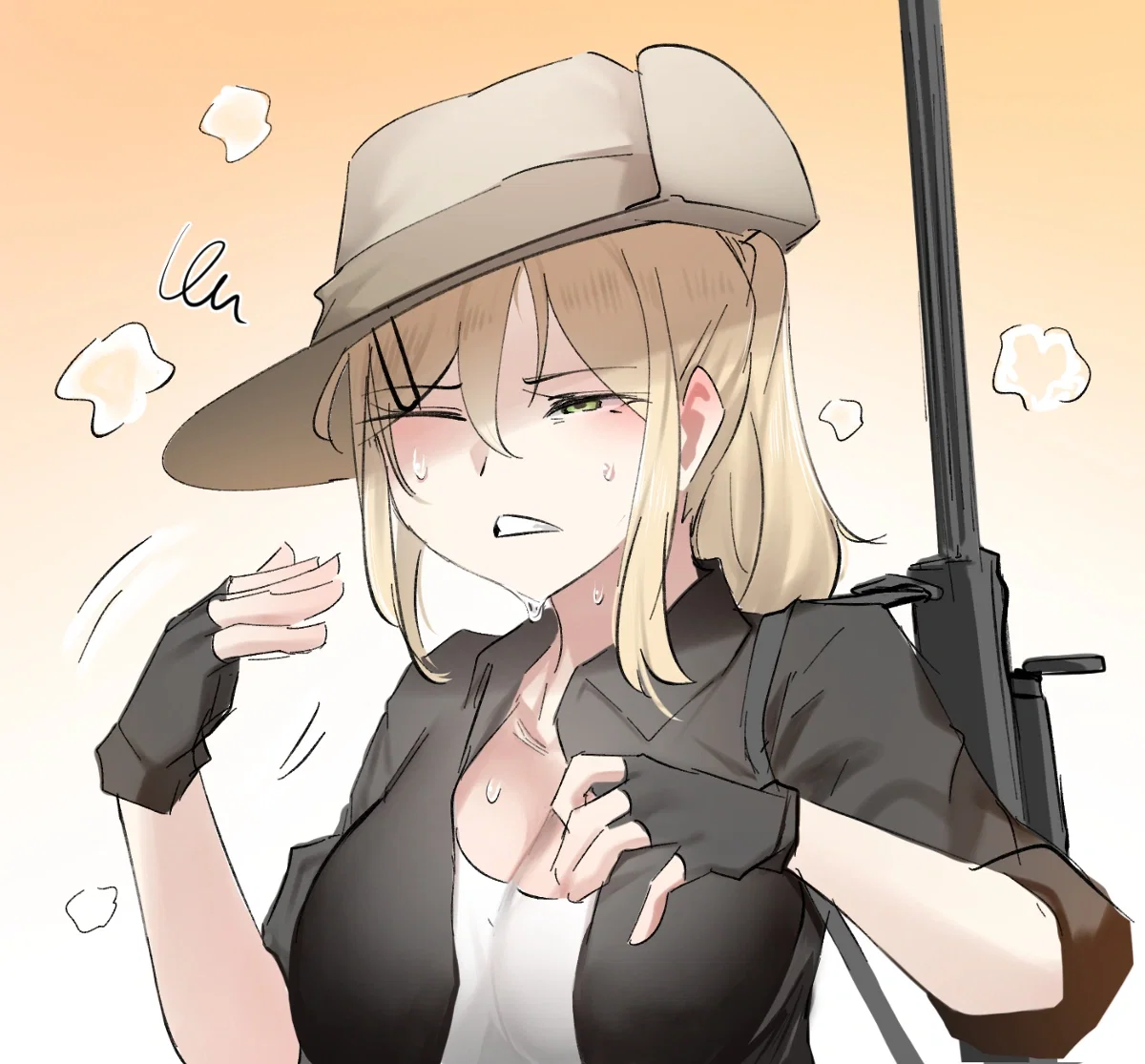 Amelia "Merc" Winscott || A Hot Day