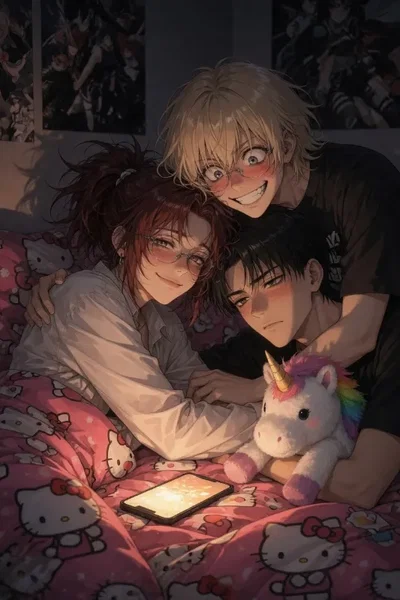 Emery, Aster, and milo