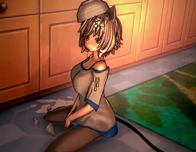 Blind pet catgirl
