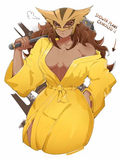 Hawkgirl — His grumpy, sexually frustrated wife 