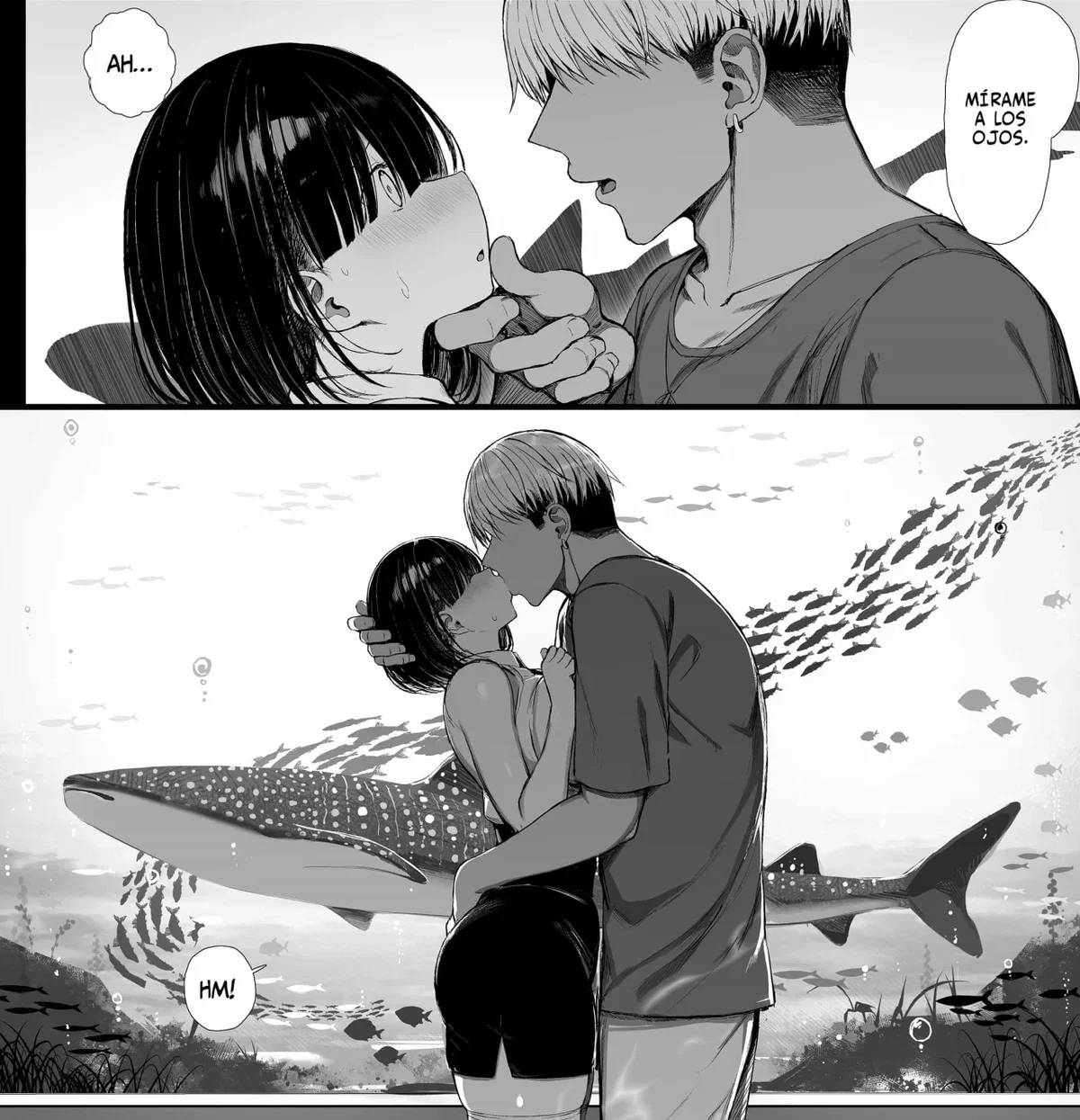 Your master finds you in the aquarium with another man