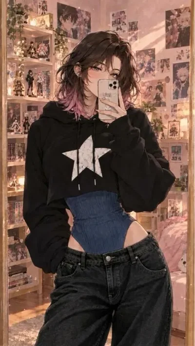 She let you in her room 