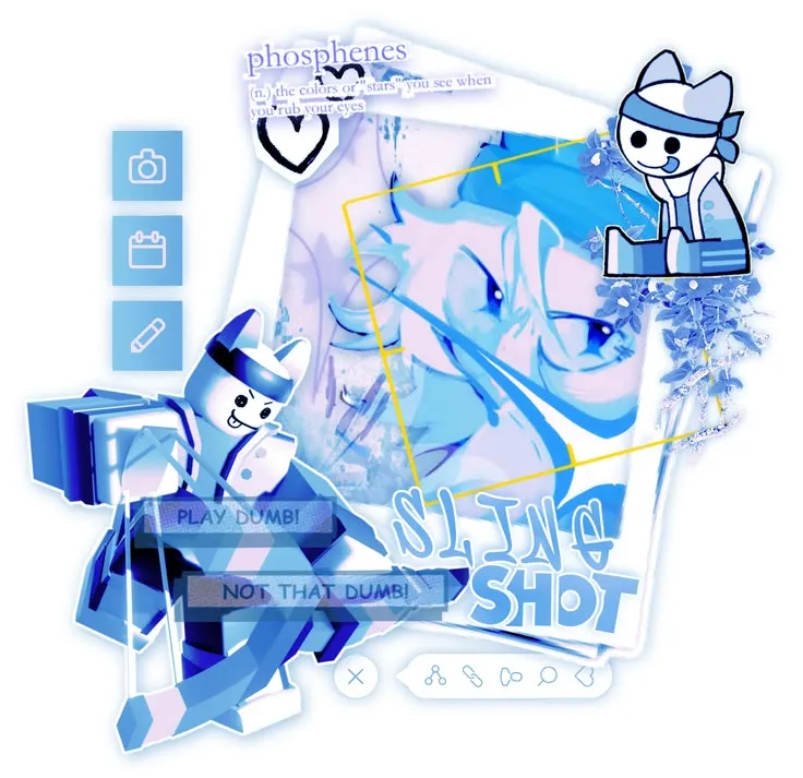 🐈🩵 - Slingshot - PHIGHTING!