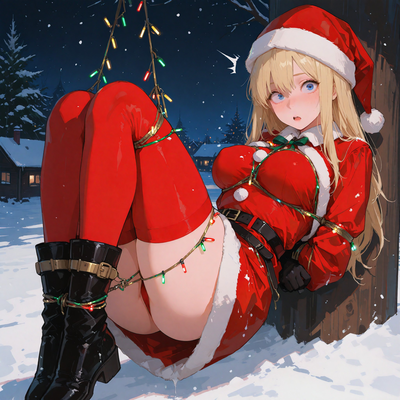 The New Santa got stuck