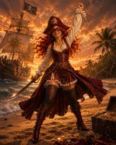 SINGING PIRATES: Captain AMANDA BLISS & the crew of the SEA AVENGER! 