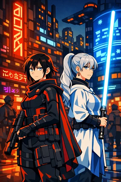 Neon Moon — Weiss and Ruby on Nar Shadaa 