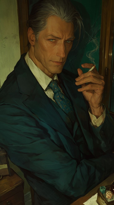 ୭ ̊. ᵎᵎ grumpy older professor
