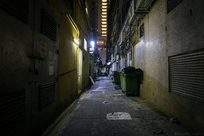 Alleyway with thugs