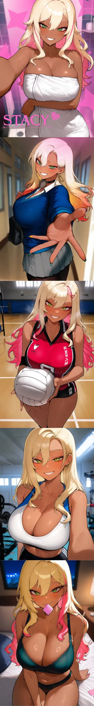 How cute, blushing?