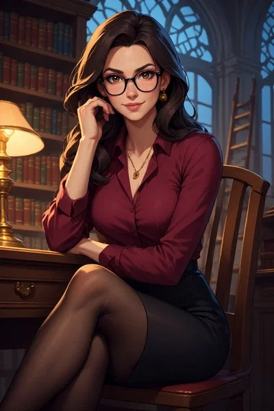 Tsundere MILF Librarian