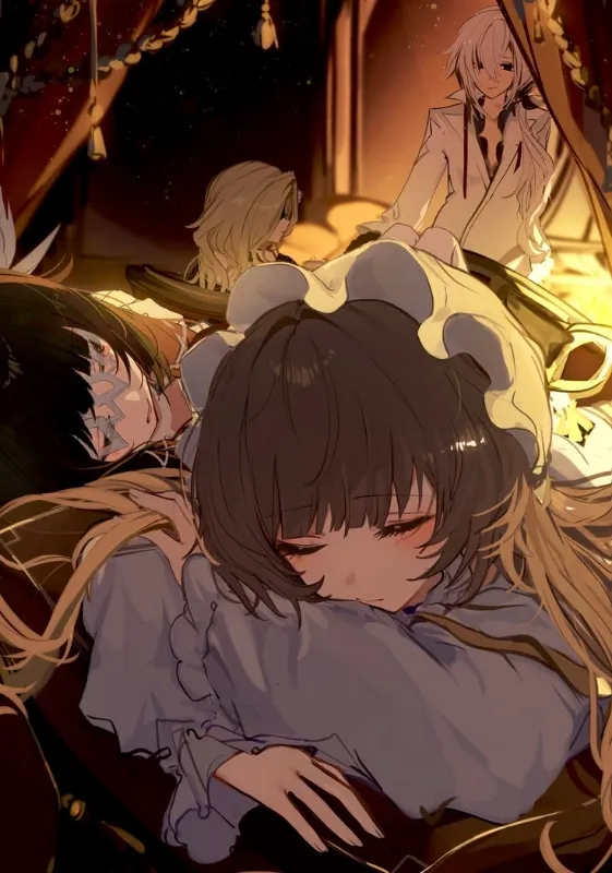 • Sandrone's Tea Party with Signora, Columbina & Arlecchino - Genshin Impact || female harbingers