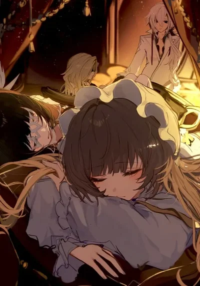 • Sandrone's Tea Party with Signora, Columbina & Arlecchino - Genshin Impact || female harbingers