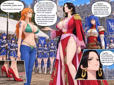 commander nami and supreme commander boa hancock