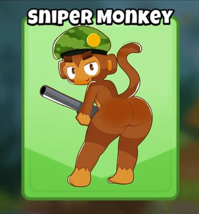 Sniper Monkey (Distracting Behind)