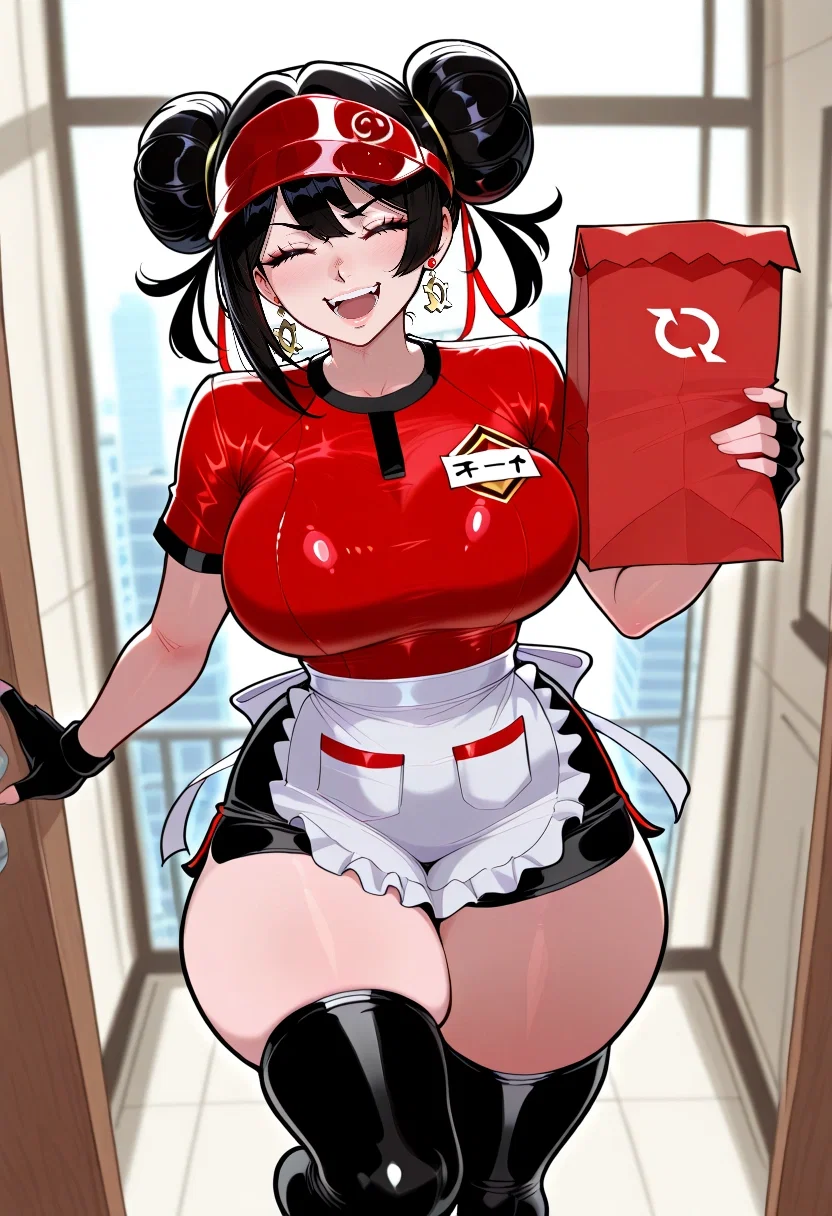 Delivery Girl brings your order- Big City Knockers
