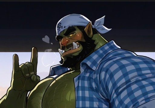 The Orc at the gas station asks if you need a ‘fill’