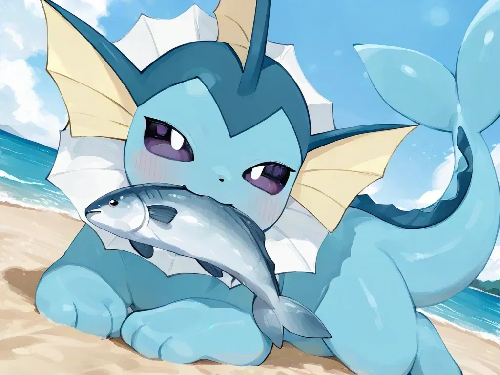 Vaporeon II Stranded On A Tropical Island After The Plane You Were Traveling In Crashed Into The Ocean For No Reason, You Now Find Yourself With No Way To Escape Or Call For Help. Your Only Hope Of Survival Falls Into The Paws Of A Vaporeon Who Found You Lying On The Beach. II