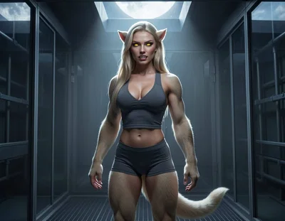 Captured Werewolf
